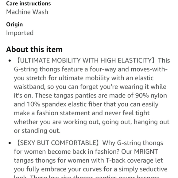 MRIGNT Thong pack of 6 ☆ LARGE ☆ Sexy ☆ NEW in pkg ☆ no panty lines - Picture 11 of 11